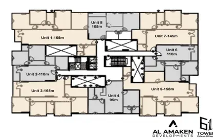 Apartment - 2 Bedrooms - 1 Bathroom for sale in 61 Tower - Zahraa El Maadi - Hay El Maadi - Cairo