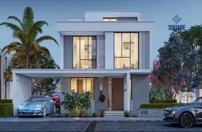 Twin House - 4 Bedrooms - 4 Bathrooms for sale in Lake West - Sheikh Zayed Compounds - Sheikh Zayed City - Giza