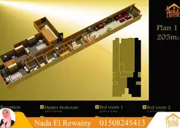 Office Space - Studio - 3 Bathrooms for rent in Al Molazem Awal Ashraf Al Khoja St. - Sporting - Hay Sharq - Alexandria