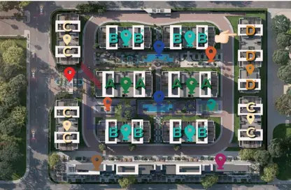 شقة - 3 غرف نوم - 2 حمامات للبيع في اوكاريدا - الاسكان العائلي - مدينة العبور - القليوبية