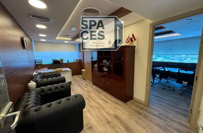 Office Space - Studio - 1 Bathroom for rent in Bank Center Street - South Teseen St. - The 5th Settlement - New Cairo City - Cairo