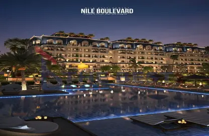 Apartment - 4 Bedrooms - 4 Bathrooms for sale in Nile Boulevard - New Cairo City - Cairo