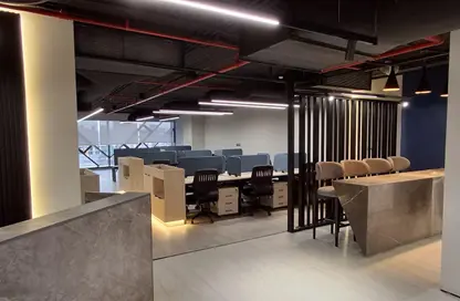 Office Space - Studio - 3 Bathrooms for rent in V90 - North Teseen St. - The 5th Settlement - New Cairo City - Cairo
