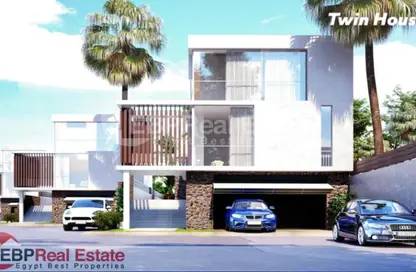 Townhouse - 3 Bedrooms - 4 Bathrooms for sale in The Waterway - Qesm Ad Dabaah - North Coast