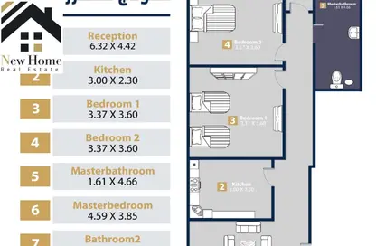 Apartment - 3 Bedrooms - 2 Bathrooms for sale in New Narges - New Cairo City - Cairo