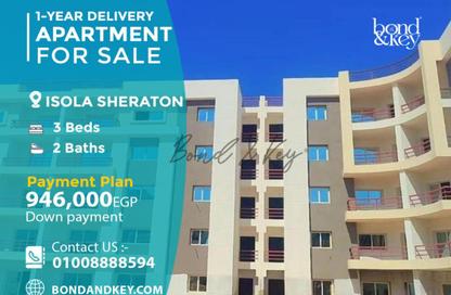 Apartment - 3 Bedrooms - 2 Bathrooms for sale in Isola Sheraton - El Saaqah St. - Sheraton Al Matar - El Nozha - Cairo