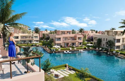 Chalet - 2 Bedrooms - 3 Bathrooms for sale in Hacienda Waters - Qesm Ad Dabaah - North Coast