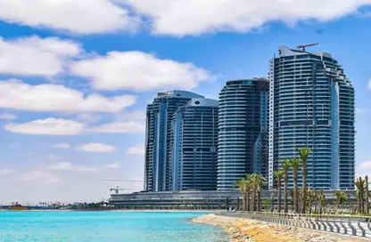 Hotel Apartment - 3 Bedrooms - 3 Bathrooms for sale in Beachfront Towers - New Alamein City - Al Alamein - North Coast