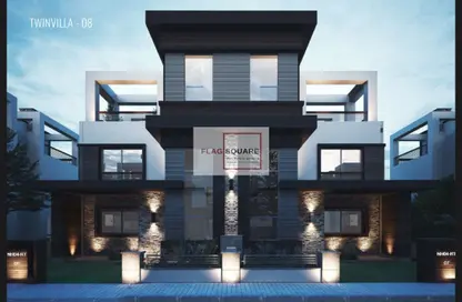 Twin House - 3 Bedrooms - 4 Bathrooms for sale in New Giza - Cairo Alexandria Desert Road - 6 October City - Giza