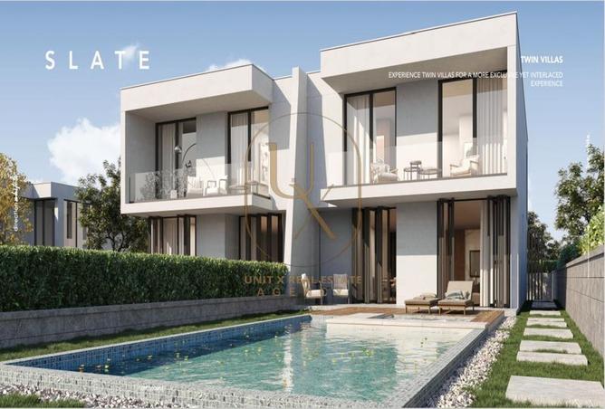Twin House - 4 Bedrooms - 4 Bathrooms for sale in Direction White - Ras Al Hekma - North Coast