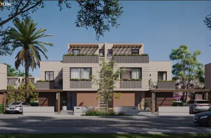 Townhouse - 3 Bedrooms - 3 Bathrooms for sale in Green 3 - 2nd District - Sheikh Zayed City - Giza