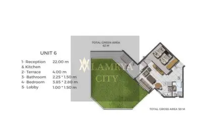 Apartment - 3 Bedrooms - 2 Bathrooms for sale in Lumia Lagoons - New Capital City - Cairo