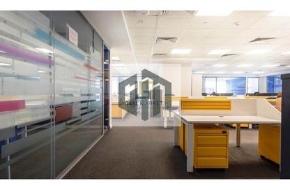 Half Floor - Studio - 3 Bathrooms for rent in Bank Center Street - South Teseen St. - The 5th Settlement - New Cairo City - Cairo
