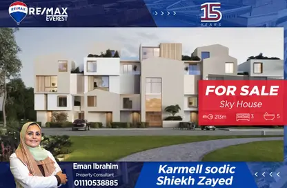 Penthouse - 3 Bedrooms - 5 Bathrooms for sale in Vye Sodic - New Zayed City - Sheikh Zayed City - Giza