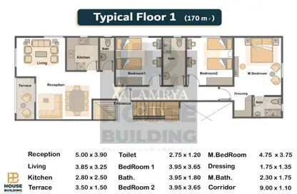 Apartment - 3 Bedrooms - 2 Bathrooms for sale in Al Narges 2 - Al Narges - New Cairo City - Cairo
