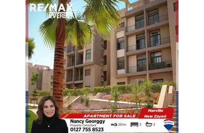 Apartment - 3 Bedrooms - 3 Bathrooms for sale in MarVille New Zayed - New Zayed City - Sheikh Zayed City - Giza