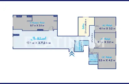 Apartment - 4 Bedrooms - 2 Bathrooms for sale in Doctor Helmy Bahgat Badawi St. - Sporting - Hay Sharq - Alexandria