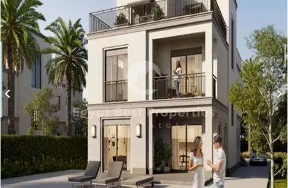 Townhouse - 3 Bedrooms - 3 Bathrooms for sale in Belle Vie - New Zayed City - Sheikh Zayed City - Giza Townhouse - 3 Bedrooms - 3 Bathrooms for sale in Belle Vie - New Zayed City - Sheikh Zayed City - Giza