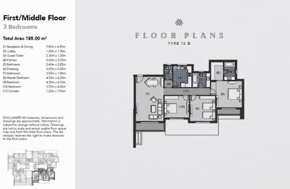 Apartment - 3 Bedrooms - 3 Bathrooms for rent in New Giza - Cairo Alexandria Desert Road - 6 October City - Giza