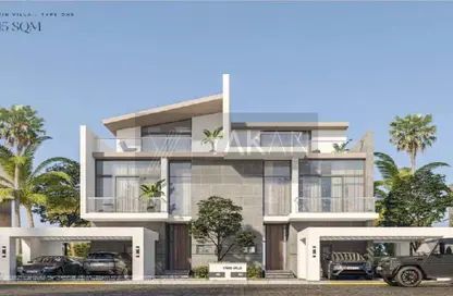 Twin House - 3 Bedrooms - 3 Bathrooms for sale in Saada Compound - New Cairo City - Cairo