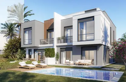 Twin House - 4 Bedrooms - 4 Bathrooms for sale in Lake West - Sheikh Zayed Compounds - Sheikh Zayed City - Giza