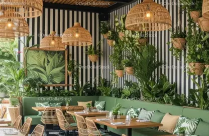 Restaurant - Studio - 2 Bathrooms for rent in South Teseen St. - The 5th Settlement - New Cairo City - Cairo