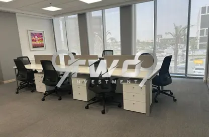 Office Space - Studio - 2 Bathrooms for rent in Cairo Festival City - North Investors Area - New Cairo City - Cairo