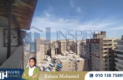 شقة - 3 غرف نوم - 2 حمامات للايجار في شارع خالد بن الوليد - ميامي - حي اول المنتزة - الاسكندرية