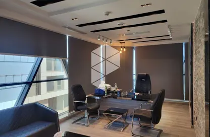 Office Space - Studio - 2 Bathrooms for rent in Cairo Business Plaza - North Teseen St. - The 5th Settlement - New Cairo City - Cairo