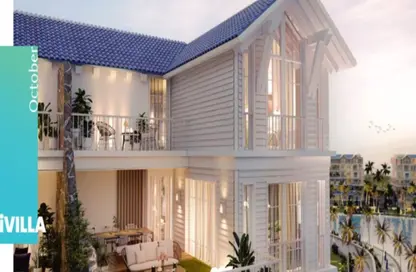 iVilla - 3 Bedrooms - 4 Bathrooms for sale in Mountain View iCity October - 6 October Compounds - 6 October City - Giza