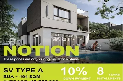 Villa - 3 Bedrooms - 3 Bathrooms for sale in Notion New Cairo - 5th Settlement Compounds - The 5th Settlement - New Cairo City - Cairo