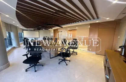 Office Space - Studio - 4 Bathrooms for rent in Bank Center Street - South Teseen St. - The 5th Settlement - New Cairo City - Cairo