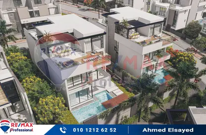 فيلا - 6 غرف نوم - 5 حمامات للبيع في اليكس ويست - كمبوندات الاسكندرية - الاسكندرية