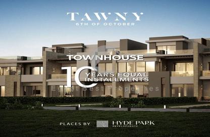 Townhouse - 4 Bedrooms - 4 Bathrooms for sale in Tawny - Cairo Alexandria Desert Road - Giza