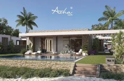 Chalet - 2 Bedrooms - 3 Bathrooms for sale in Azha North - Ras Al Hekma - North Coast