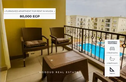Apartment - 2 Bedrooms - 2 Bathrooms for rent in Mivida - 5th Settlement Compounds - The 5th Settlement - New Cairo City - Cairo