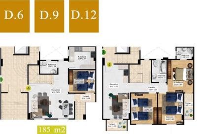 Duplex - 4 Bedrooms - 3 Bathrooms for sale in Gardenia Al Obour - 3rd District - Obour City - Qalyubia