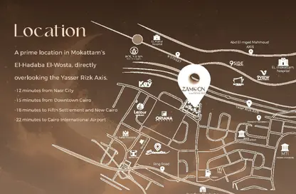 شقة - 3 غرف نوم - 3 حمامات للبيع في الهضبة الوسطي - المقطم - القاهرة