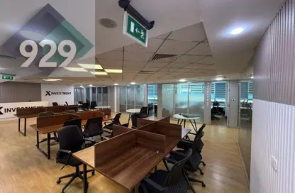 Office Space - Studio - 2 Bathrooms for rent in Bank Center Street - South Teseen St. - The 5th Settlement - New Cairo City - Cairo