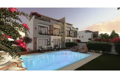 Twin House - 4 Bedrooms - 4 Bathrooms for sale in Tabah West Compound - New Zayed City - Sheikh Zayed City - Giza