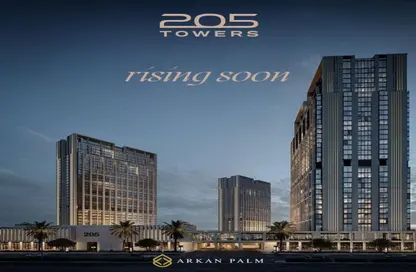 Office Space - Studio - 2 Bathrooms for sale in Arkan Palm 205 - Sheikh Zayed Compounds - Sheikh Zayed City - Giza