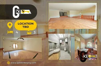 Apartment - 4 Bedrooms - 3 Bathrooms for rent in Degla Square - Degla - Hay El Maadi - Cairo