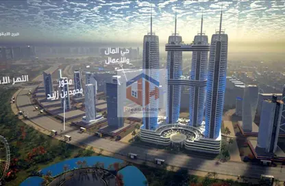 Office Space - Studio - 2 Bathrooms for sale in Nile Business City - Downtown Area - New Capital City - Cairo