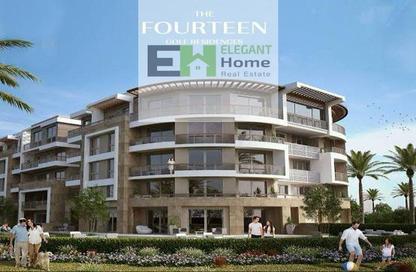 Apartment - 2 Bedrooms - 2 Bathrooms for sale in The Fourteen Golf Residences - Uptown Cairo - Mokattam - Cairo