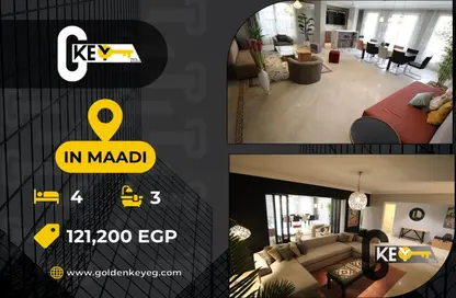 Apartment - 4 Bedrooms - 3 Bathrooms for rent in Sarayat Al Maadi - Hay El Maadi - Cairo