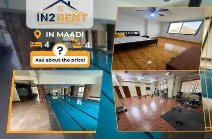 Apartment - 4 Bedrooms - 4 Bathrooms for rent in Sarayat Al Maadi - Hay El Maadi - Cairo