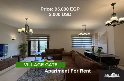 Apartment - 3 Bedrooms - 3 Bathrooms for rent in Palm Hills Village Gate - South Investors Area - New Cairo City - Cairo