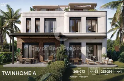 Twin House - 5 Bedrooms - 4 Bathrooms for sale in Crescent Walk - 5th Settlement Compounds - The 5th Settlement - New Cairo City - Cairo