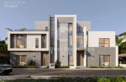 Twin House - 5 Bedrooms - 5 Bathrooms for sale in Swan Lake Residence - 5th Settlement Compounds - The 5th Settlement - New Cairo City - Cairo