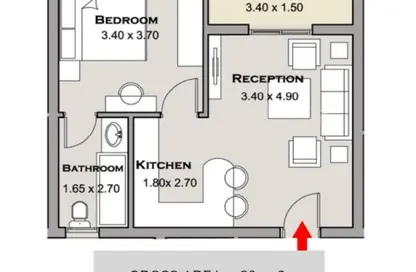 Apartment - Studio - 1 Bathroom for sale in Taj City - 5th Settlement Compounds - The 5th Settlement - New Cairo City - Cairo